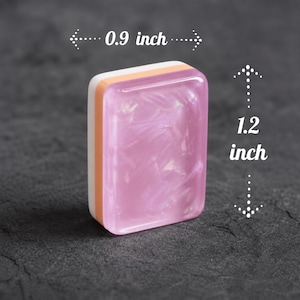 Purple Pearlescent American Mahjong Set, Pastel Floral Mahjong Tiles, Rose Quartz Style Game Set, Gift for Mahjong Lovers image 2