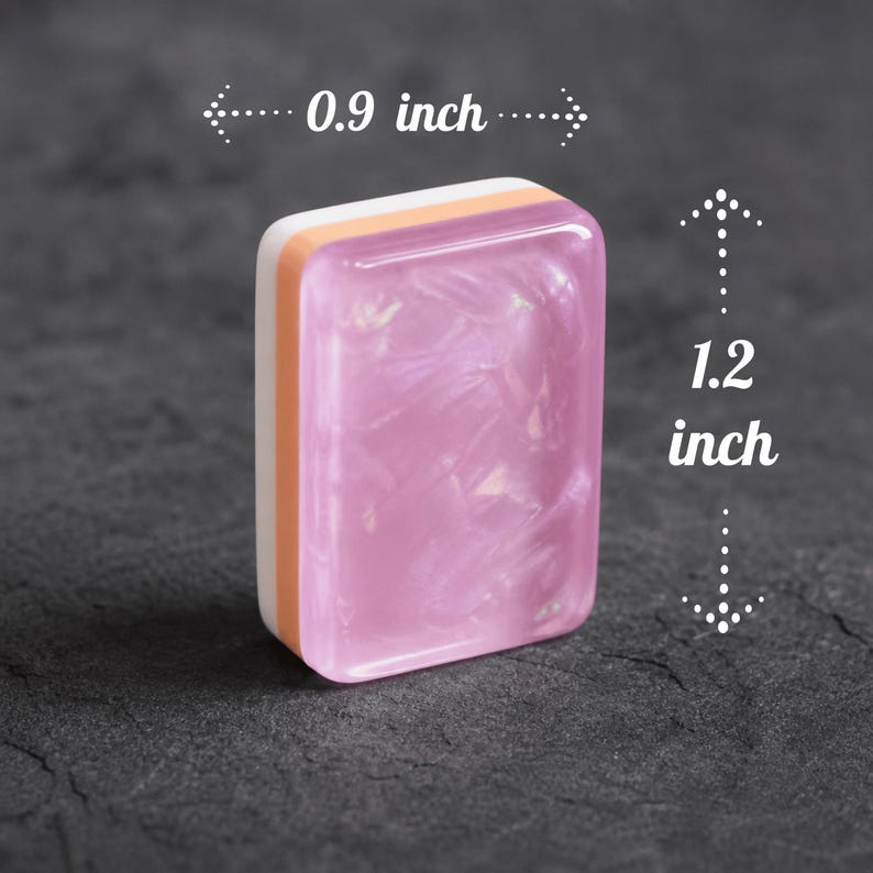 Purple Pearlescent American Mahjong Set, Pastel Floral Mahjong Tiles, Rose Quartz Style Game Set, Gift for Mahjong Lovers image 2