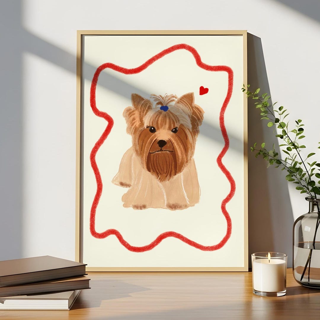 Funny Custom Pet Portrait, Badly Drawn Dog Commission, Personalized ...