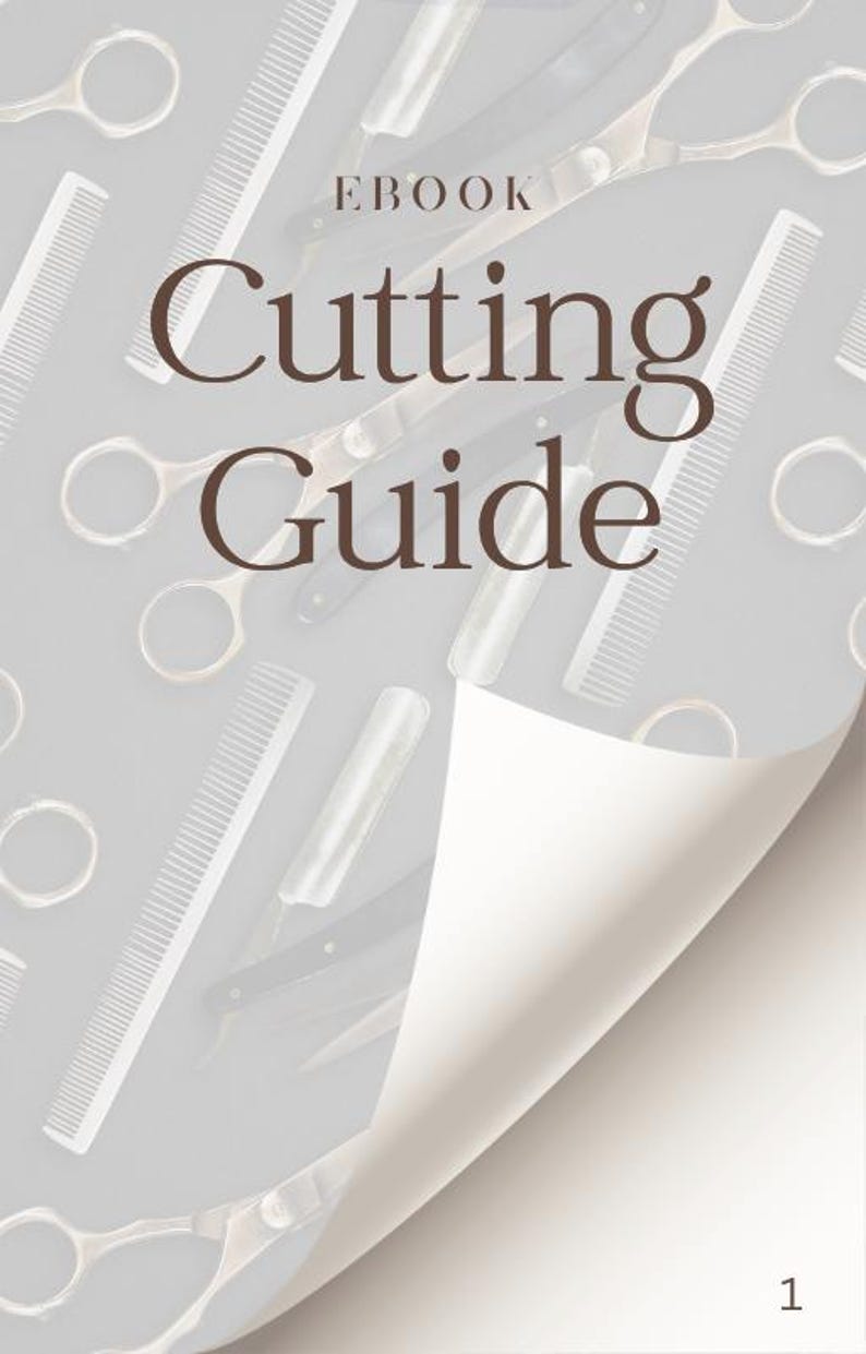 Hairdressing Notes.pdf Hair Cutting Guide for Hairdressers & Students | 45-page PDF ...