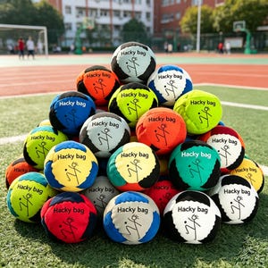 ソフトサッカーハッキーサックフットバッグ、手作りジャグリングボール、キックサック、アウトドアビーチゲームおもちゃ、レトロな90年代スポーツギフト（男性向け）、スポーツ好きへのギフト