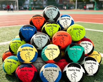 Soft Soccer Hacky Sack Footbag, Handmade Juggling Ball, Kick Sack, Outdoor Beach Game Toy, Retro 90s Sports Gift for Him, Sports Lover Gifts