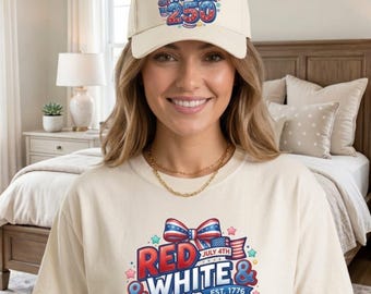 Rojo Blanco y 250 PNG, Diseño de camiseta del 250 aniversario de EE. UU., Sublimación patriótica PNG del 4 de julio, Gráfico del Día de la Independencia, Bandera estadounidense