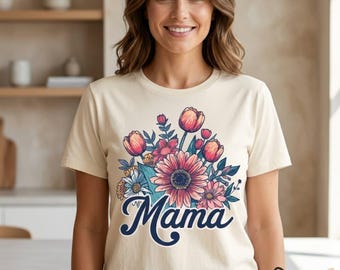 Diseño PNG para mamá, Mamá coqueta y preppy con lazo, PNG de sublimación de moda, Gráfico de vida de mamá, Mamá femenina floral, Diseño de mamá a cuadros