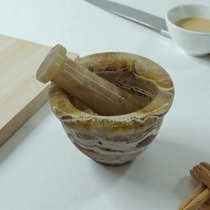 Onyx Marble Mortar and Pestle Set | Kitchen Tool
