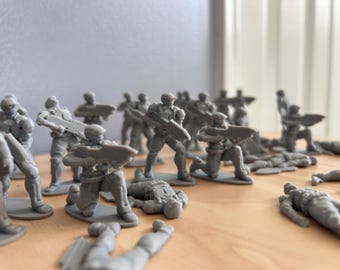 Halo Inspired Marines Miniatures – 50mm Scale Sci-Fi Army Guys