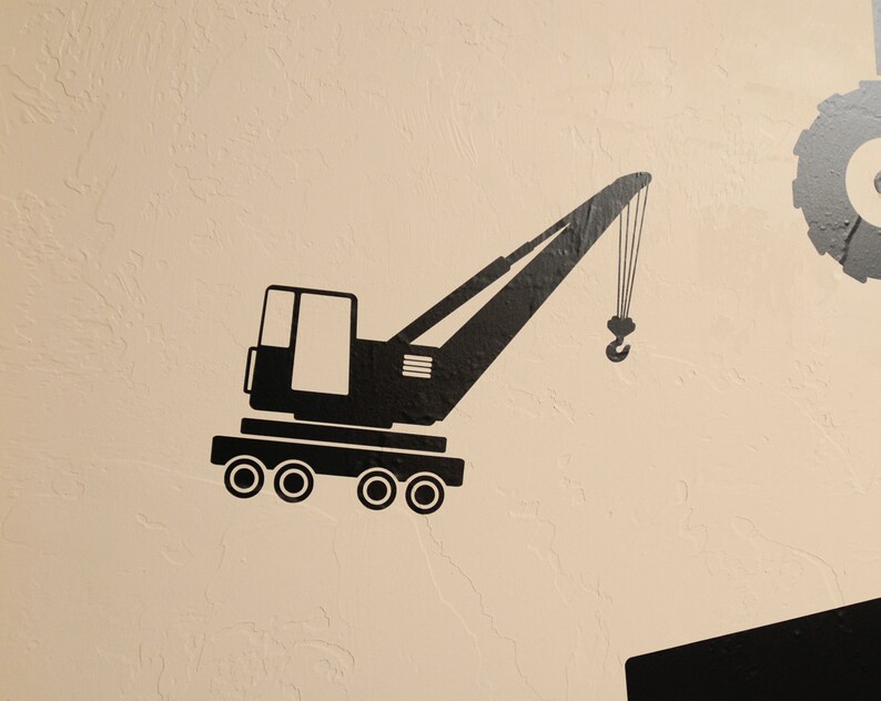 Crane Wall Decal Etsy