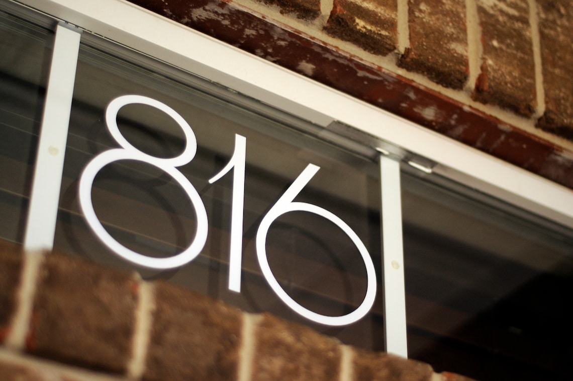 Address Numbers Large Vinyl Decal Etsy