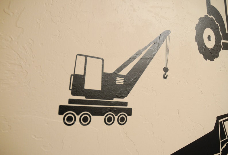 Crane Wall Decal Etsy
