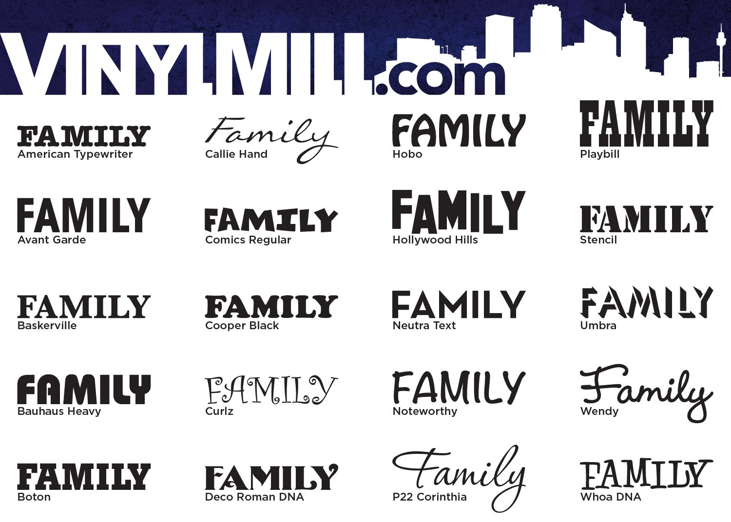 Family Vinyl Wall Decal Etsy