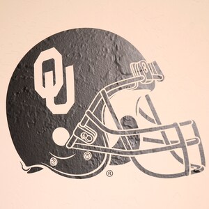 OU Football Helmet Wall Decal University of Oklahoma | Etsy
