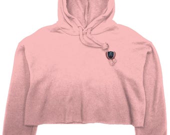 crop fleece hoodie