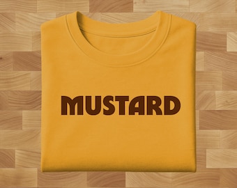 The Mustard T-Shirt: Unisex Staple Tee, Soft Cotton Blend