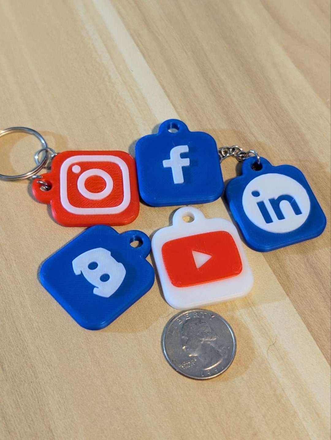 Personalized NFC Social Media Keychains - Tap, Share, Connect. Your ...
