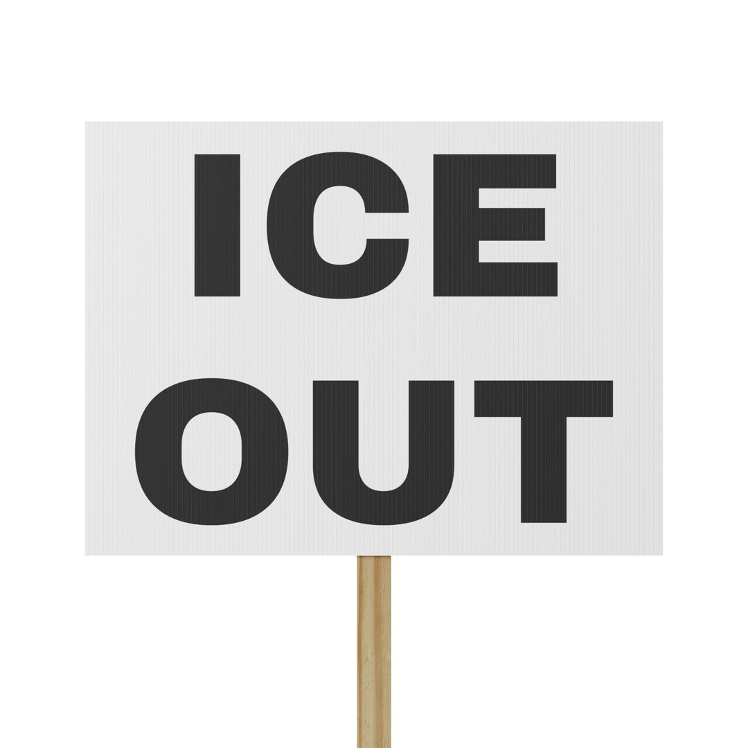 Sample Rally Placards ICE OUT Protest Sign | Handheld Rally Placard - Etsy