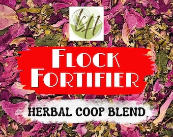 Kräutermischung für Hühnerstall - 'Flock Fortifizierer' - Hühnerstall Konfetti - Vogelpflege Kräuter