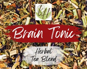 Brain Tonic - Herbal Tea - Organic Loose Leaf Tea Blend