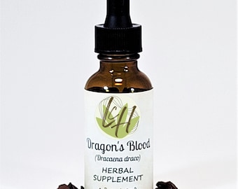 Drakenbloedtinctuur 1oz - druppelflesje met handgemaakt harsextract - Dracaena draco - plantaardig veganistisch - Lowcountry Herbs