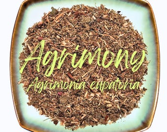 Dried Agrimony Leaf - Agrimonia eupatoria - Organic Dried Leaves Bulk Herb - Cut & Sifted Loose Leaf Herbs For Herbal Tea