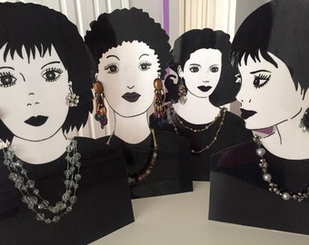 Necklace/Earring Models/set of 4