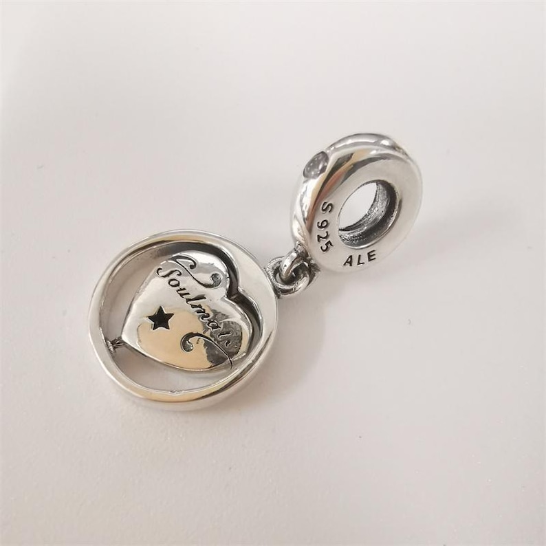 New Pandora Silver the Eternal Soul Mate Rotates the Pendant - Etsy