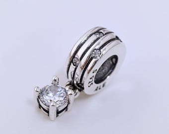 new pandora sterling silver sparkling dangle charm