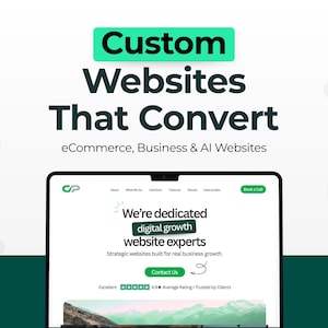 Custom Website Design for Businesses | WordPress & eCommerce Website | High Converting | SEO Ready