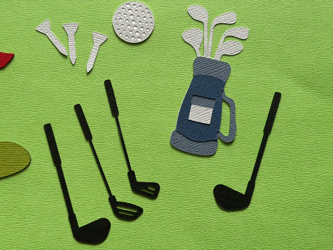 Golf Paper Frame Mini Paper Golf Set – Bag, Clubs, Ball, Tee and Flag - Etsy
