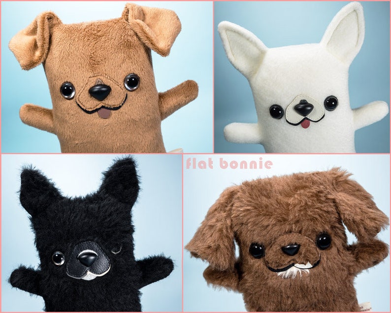 Customized Dog plush, Custom doggy stuffed animal, Solid color, Personalized pet memorial, Custom pet plushie, Handmade dog lover gift image 2
