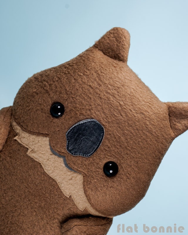 Quokka animal farci, Cute Quokka peluche poupée jouet doux, Kawaii Japon  câlin animal heureux, Cadeau fait main, Australie faune, Flat Bonnie -   France