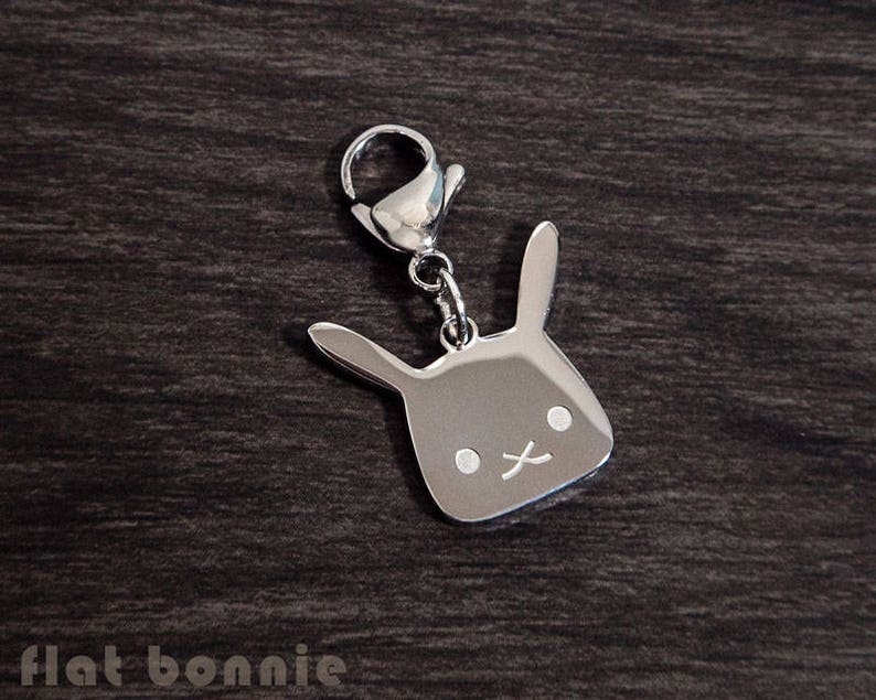 Bunny Rabbit Charm Cute Animal Backpack Charm Kawaii Zipper Etsy