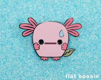 Axolotl fridge magnet, Cute axolotl locker magnet, Kawaii wooper looper refrigerator magnet, Cute animal magnet, Flat Bonnie