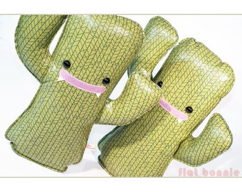 Cactus plush, Cacti stuffed animal, Cute soft toy doll, Kawaii desert plushie, Green succulent cactus monster, kids room decor *