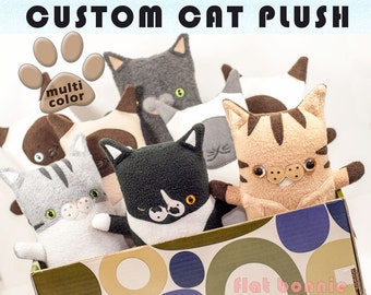 Animal de peluche personalizado para gatos, peluche para gatitos personalizado, clon de mascotas de gatito de juguete suave, memorial personalizado para mascotas, regalo de recuerdo para amantes de los gatos