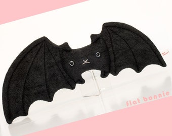 Peluche de chauve-souris, animal farci de chauve-souris, poupée douce de jouet de chauve-souris de Kawaii, stuffy mignon de chauve-souris de fruit, cadeau gothique fait main de garçon de fille, peluche de vampire, bonnie plate