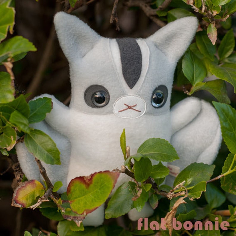 Sugar Glider plush doll, Cute stuffed animal soft toy, Kawaii plushie flying squirrel, Handmade animal lover gift, boy girl teen Flat Bonnie image 3