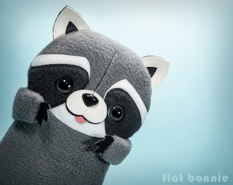 Peluche a forma di procione kawaii: peluche in pile fatto a mano