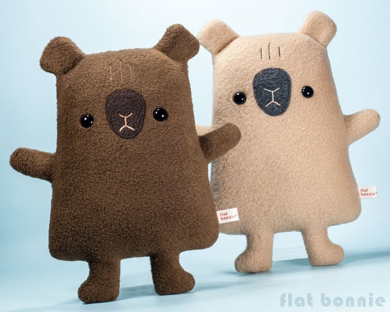 Capybara Stofftier, Süße plüschtier Puppe, Capybara Plüschtier, Kawaii  Stofftier, Handmade Junge Mädchen Geburtstag Geschenk, Tan Brown, Flat  Bonnie - .de