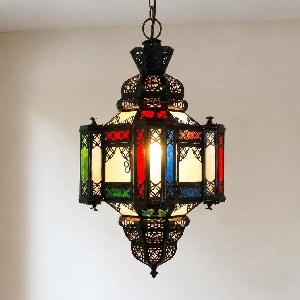 Buntes glas lampe