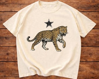 Leopard Shirt Comfort Colors, Inspired Jaguar TShirt,Nature Tee Shirt,Trendy Animal Top Y2K , Leopard Tshirt for Men,Leopard Shirt for Women