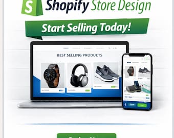 Configuración de tienda Shopify | Diseño web Shopify | Sitio web de comercio electrónico | Experto en Shopify | Tienda online