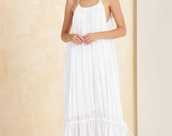 Ropa de dormir india Camisón largo Camisón blanco Camisa con volantes Bata de cama romántica Lencería nupcial Longue