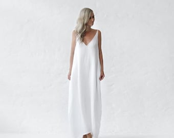 Camisón largo de lino sin mangas, vestido de verano, ropa de dormir para mujer, camisón, bata de cama, vestido para dormir