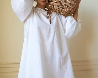 Linen night dress babydoll dress Mini nightie Organic nightgown Linen tank dress nightdress Sexy lingerie Short Sleepwear