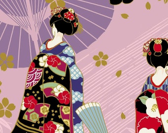 Maiko - Geisha Pink from Cosmo Fabric