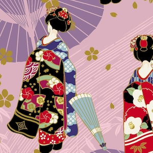 Maiko - Geisha Pink from Cosmo Fabric