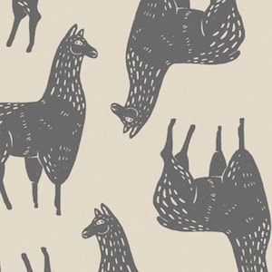 Cusco - Llama Black from Camelot Fabrics