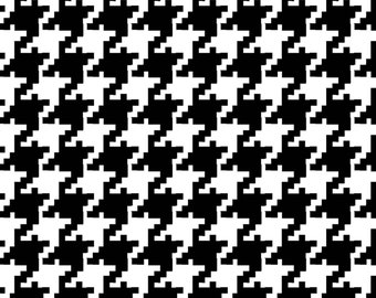 150cm Houndstooth // Dog Tooth PolyViscose Suiting Fabric 59/" Wide -per metre