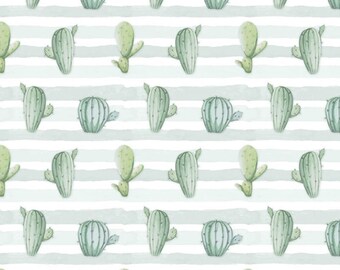 Poly Spandex Knit Prints - Cactus Stripe JERSEY KNIT from David Textiles Fabrics