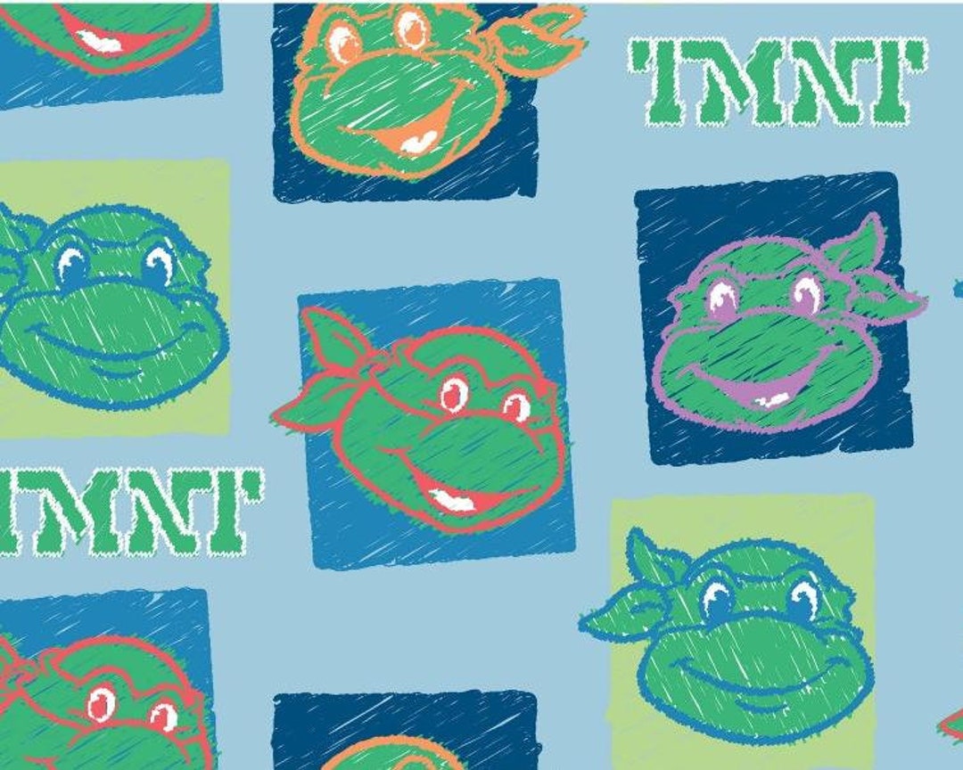 Tmnt Comic Pattern Teenage Mutant Ninja Turtles - TMNT Squares From Springs Creative ...